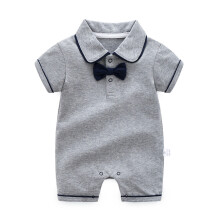 Výpredajové overalyUnisex novorodenecké body0-3M – krátky rukáv s mašľou na banket/svadbu, základné veci pre bábätko (D,73)