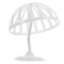 FRCOLOR Hoedenstandaard met bolle vorm, hoedendisplayrek, houder voor baseballpetten, houder voor vintage pruiken, display voor sieraden, verhoging