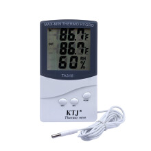 3Pcs Electronic Hygrometer Thermometer LCD Screen White Indoor Outdoor