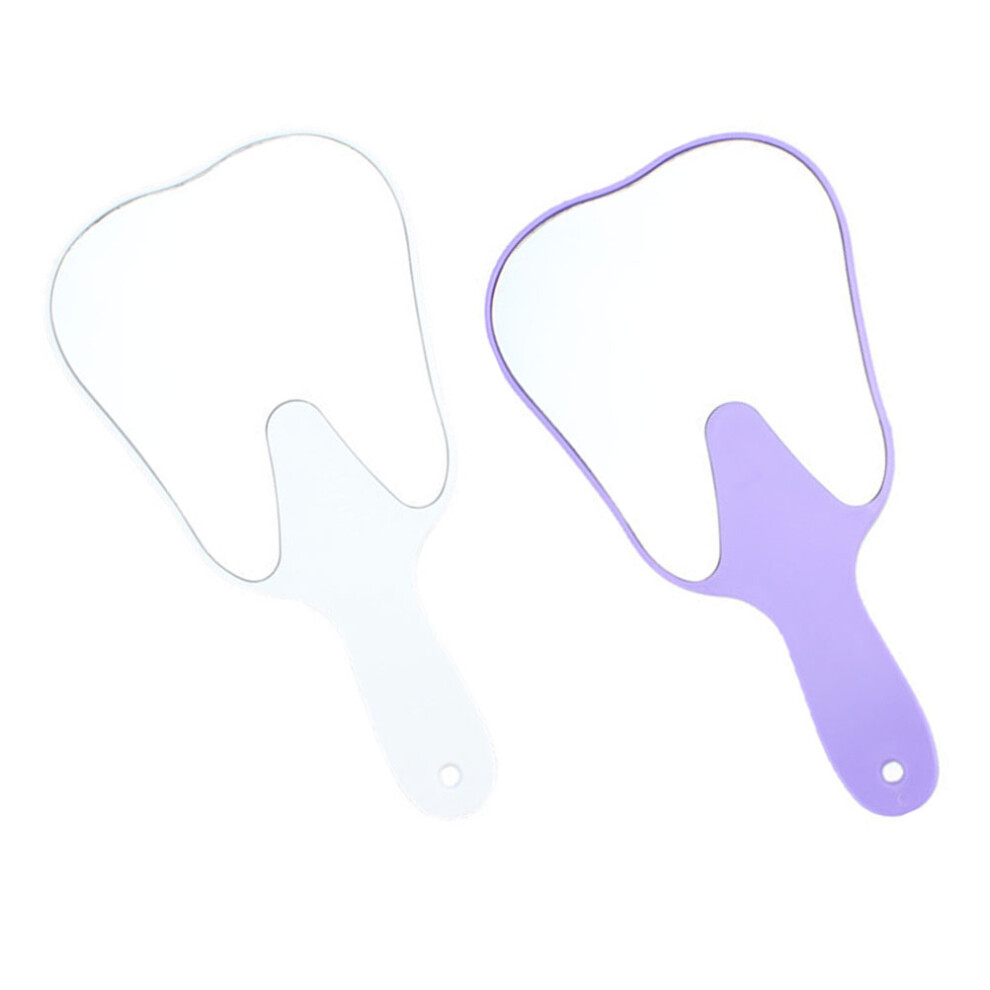 Totority 10Pcs Travel Handheld Mirrors Plastic Makeup Mirror Assorted Colors
