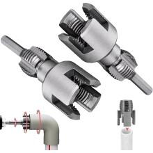 PVC-rørgjengersett for elektrisk drill, 1/2" og 3/4"