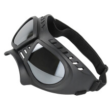 2Pcs Waterproof Silver Dog Sunglasses Windproof Pet Eyeglasses Stylish