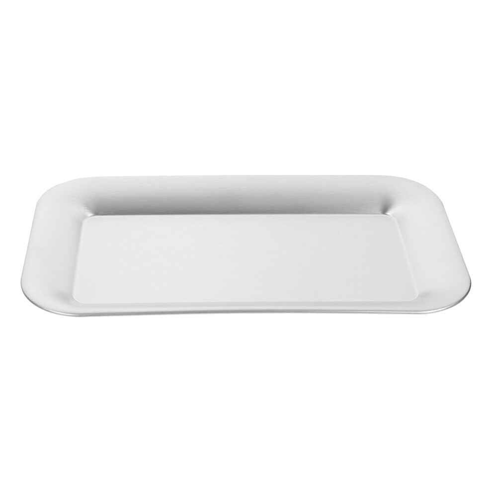 Dessert Tray Silver Rectangular 1 Pack