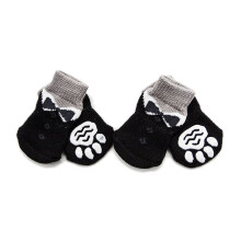 Kladzum hondenschoenen voor kleine honden, antislip sokken voor huisdieren binnenshuis met gel voor pootbescherming en tractie, hondenlaarzen voor
