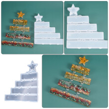 FRCOLOR Silikonform mit Weihnachtsmotiv, weiß, flexibel, leicht zu lösen, für handgefertigte Anhänger