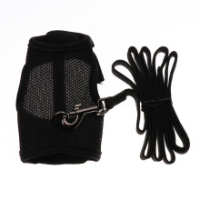 Atmungsaktives Mesh-Geschirr-Set für Kaninchen, Meerratten und Frettchen zum Spazierengehen