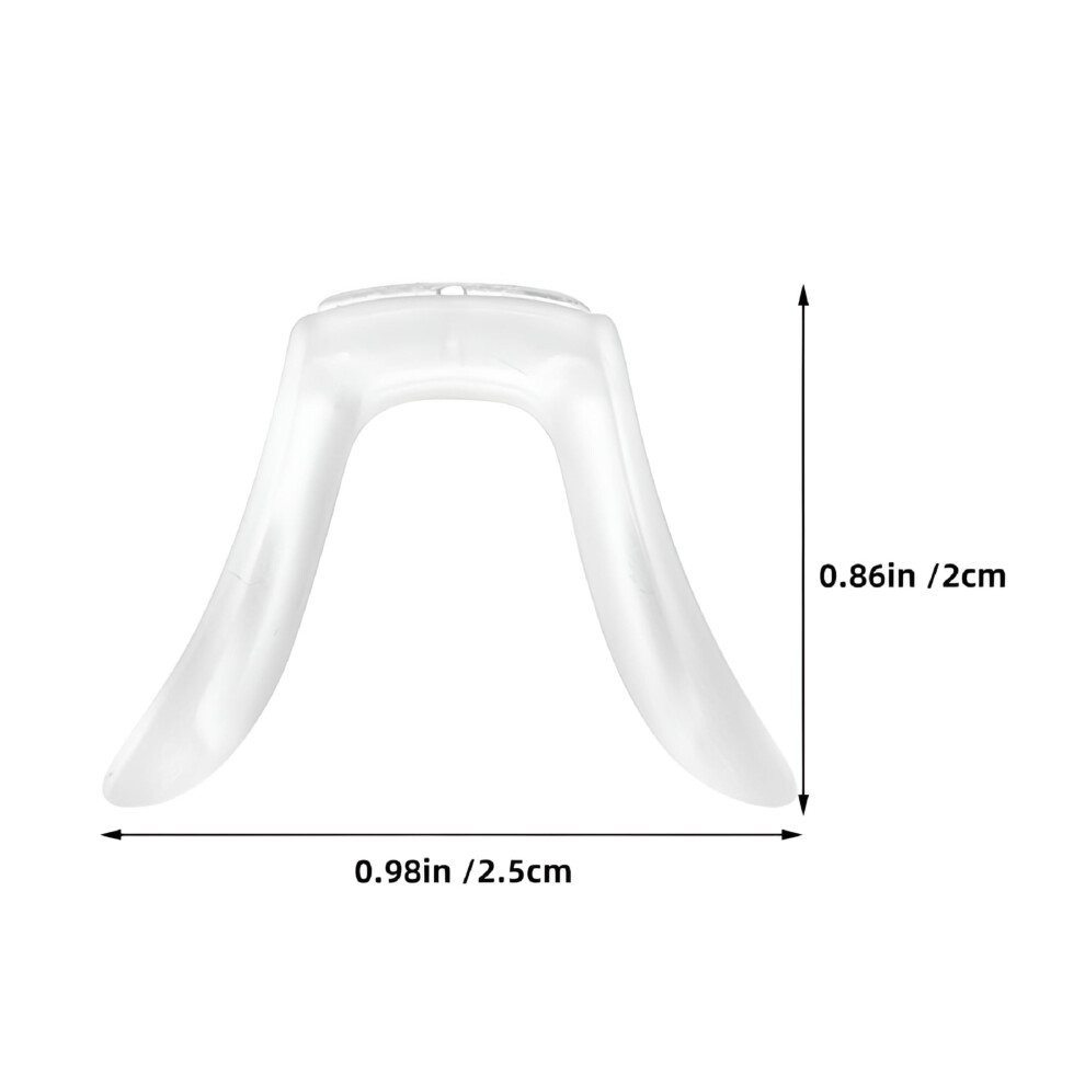 2pcs Silicone Eyeglass Nose Pads Saddle Shape