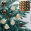 Champagne Black Gold Christmas Tree Ornaments Plastic 12pcs 5