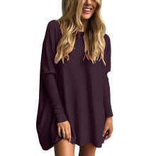 Camisetas de manga larga para mujer, estilo túnica, ideales para usar con leggings. Suéteres elegantes de talla grande para otoño.
