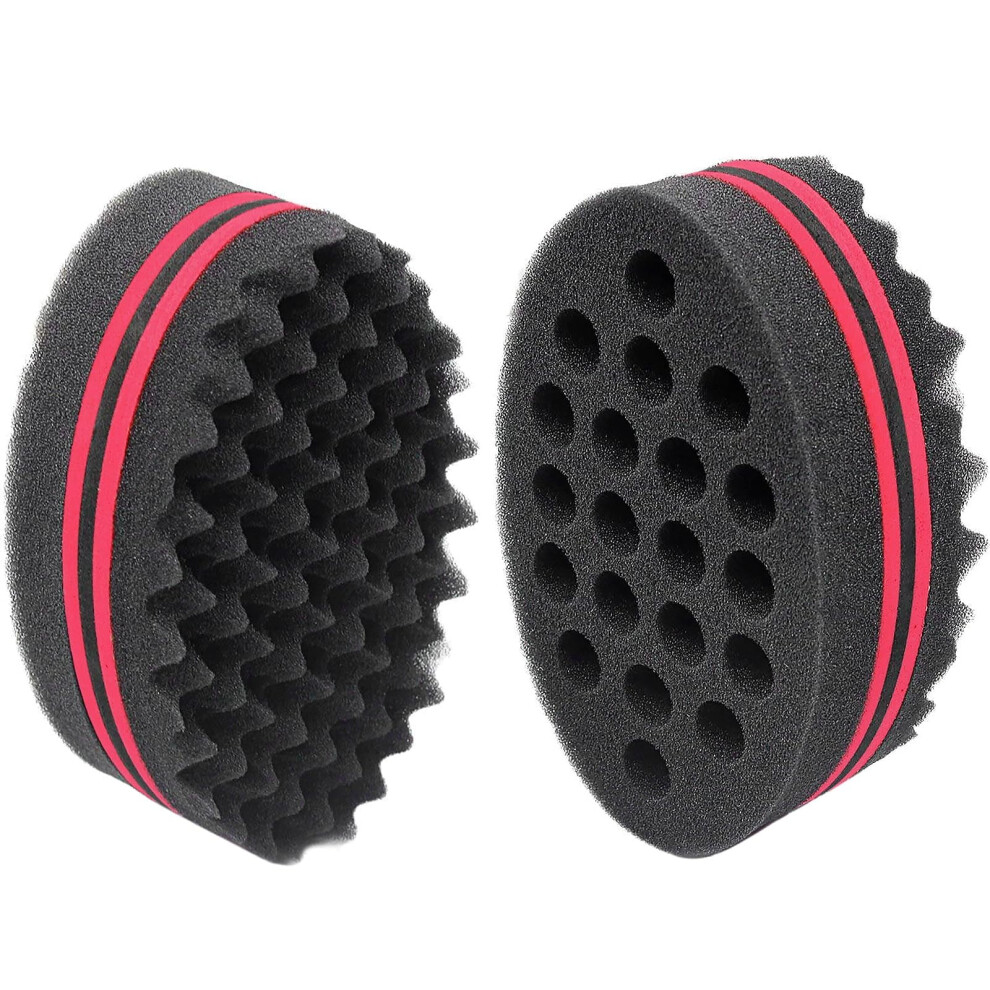 Magic Barber Sponge Brush for Waves,Dreadlocks,Coils,and Afro Curls - Hair Care Tool with 7 & 16 mm Diameters (1 PCS)