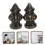 Lampdekorationer i zinklegering – 2-pack 5