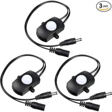 PIR-Bewegungsmelder-Lichtschalter DC 5V-24V 5A 3er-Pack