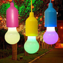 Soilse Crochta Il-Dathacha faoi Thiomáint ag Ceallraí SOPOTUTU3Pcs le Corda Tarraingthe LED Inaistrithe