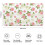 Tapete de banheiro Pioneer Flower Floral Antiderrapante 17x30 polegadas 3