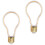 2Pack4W E27LED Filament Bulbs Warm White 1