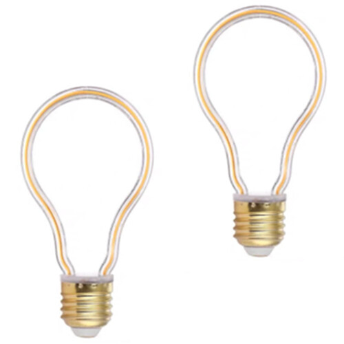 2Pack4W E27LED Filament Bulbs Warm White