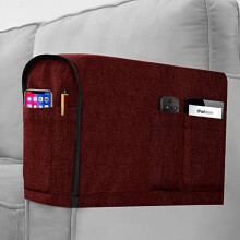 Armlænsbetræk i linned til stole – 43 cm L x 23 cm H x 15 cm