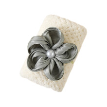 Gant de toilette Ă©lĂ©gant en coton brodĂ© – Motif ananas quadrillĂ©, absorbant et doux, cadeau de mariage/anniversaire/centenaire, serviette Ă