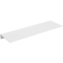 Witte metalen zwevende plank voor wandopbergruimte, 16 inch