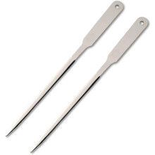 2 Pieces Stainless Steel Envelope Opener Letter Openers Lightweight Envelope Slitter Envelope Opening Slitter, Silver-Tone