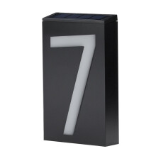 Solar House Number Light LED Illuminated Address Plaque for Houses Address Numbers Solar Powered LED Address Sign for Home Villa Yard Street