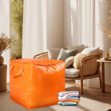 Stevige opbergtassen met versterkte handvatten en dubbele ritssluiting - XXL organizer voor kleding, speelgoed en kerstdecoratie, verdikte tas voor