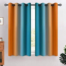Ombre Darkening Curtains 52x54 Inch 2 Panels Polyester
