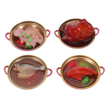 12St Miniatuur Hotpot Decoratie Resin Keuken Poppenhuis Speelset Multi