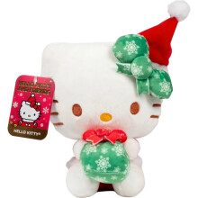 Bréagán Plush Hello Kitty 8" - Ceadúnaithe go hoifigiúil, Eagrán Teoranta - Bronntanas do Pháistí & do Lucht Leanúna Sanrio