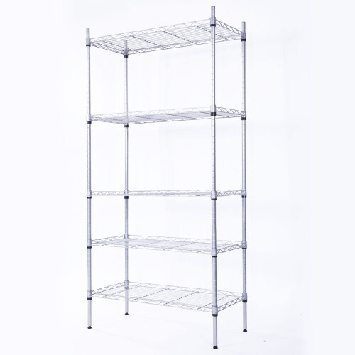 Εμπορικής ποιότητας 14"Π x 30"Β x 59"Υ5-Ράφια από χάλυβα και ενσύρματα ράφια γκαράζ,