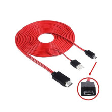 1Pcs to Adapter Cable with Copper Wire for TV Connection and Video Output