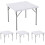 Toalha de mesa quadrada 34x34 polegadas em elastano preto, pacote com 2 unidades 1