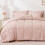 Twin Comforter Set Blush Pink 5-Piece 1