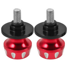 OUNONA Guide Roller Slider Swingarm Spools Motorcycle Stand Lift Red