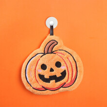 Honmine Halloween-Handtücher – 1 saugfähiges Korallenfleece-Handtuch mit Aufhängeschlaufe, weich und dick, für
