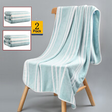 Bath Towel Set Pack of 3, Ultra Soft Water-Absorbent Bath Towel, Lightweight Towels for Body, Sport, Yoga, SPA, Fitness, (Blue, 13 x 30 Inches)