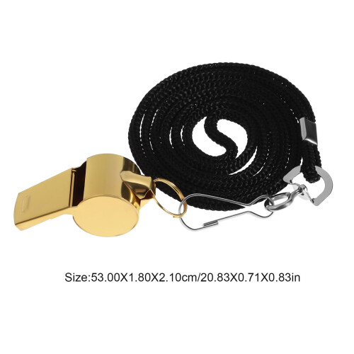 Sportvissla i rostfritt stål med rem (2-pack)