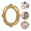 OUNONA Gold Picture Frames Embossed Stone 1Pack 1