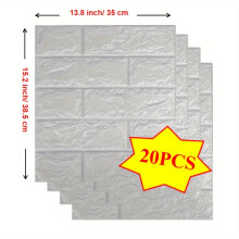 Papier peint autocollant mural 3D à motif brique