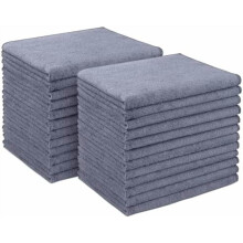 Lot de 24 chiffons de nettoyage en microfibre, 30 x 40 cm, doux et absorbants, non pelucheux, pour voiture, cuisine, maison – Compatibles avec
