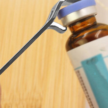 Mini abridor de botellas de acero inoxidable plateado (3 unidades)