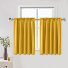 Cuirtíní Dorcha Teirmeacha Buí 60x36 Orlach 2 Phainéal Slat