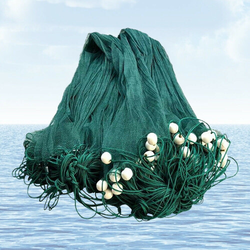 Visnet 2x10M Handwerpnet Sleepnet Nylon Net Strandnet Aasnet Gemakkelijk Uitwerpen