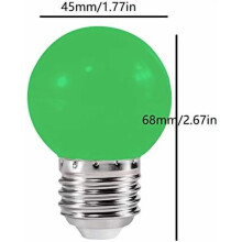 Ampoules LED roses JINYUN, lot de 10, 1 W, culot G45E26/E27, veilleuses idéales pour Noël, mariages, fêtes et décoration intérieure (compatibles