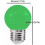 LED røde globepærer E27 1W100lm 10-pak 1