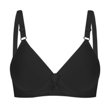Sujetadores para mujer, sujetadores inalámbricos para mujer, moda, tallas grandes, sin aros, cómodos, push-up, con aberturas, ropa interior, negro,