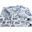 Navy Paisley Microfiber Sheet Set Cal King 4-Piece 1