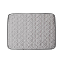 XIAOLE Pet Cooling Bed Mat, Washable & Breathable for Dogs/Cats, Ice Silk Summer Cooling Mat (Gray, 12x16")