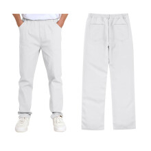 Mädchen-Anzughose mit hohem Stretch-Gummibund, flacher Vorderseite, Schulhose mit Taschen für Kinder