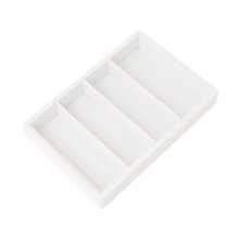 Bandeja organizadora de gafas de sol blanca